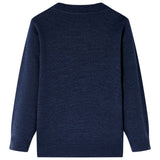 VidaXL Kinderpullover gestrickt 116 Marineblau