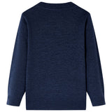 VidaXL Kinderpullover gestrickt 128 Marineblau