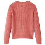 VidaXL Kinderpullover gestrickt 92 Mittelrosa