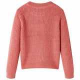 VidaXL Kinderpullover gestrickt 128 mittelrosa