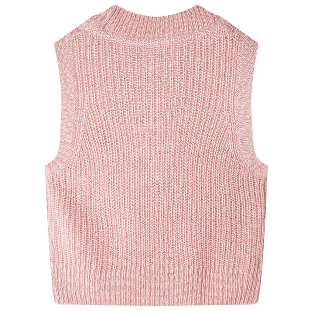VidaXL Kinder Spencer gestrickt 104 Hellrosa