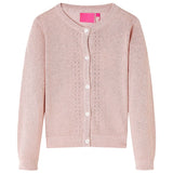 VidaXL Kinderstrickjacke gestrickt 92 zartrosa