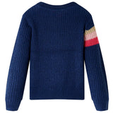 VidaXL Kinderpullover gestrickt 116 Marineblau