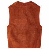 VidaXL Kinder-Spencer-Strick 104 cognacfarben