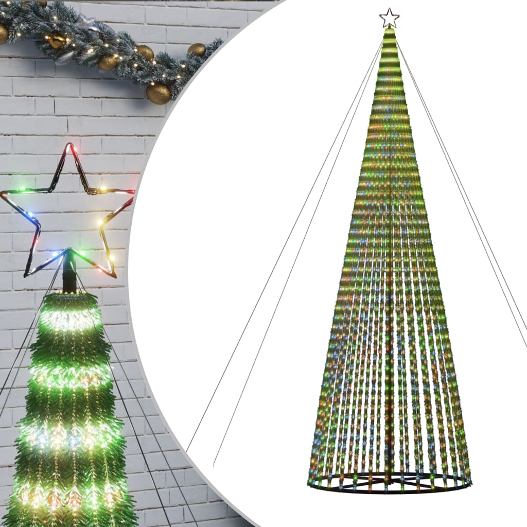 VidaXL Lichtkegel 1544 mehrfarbige LEDs 500 cm