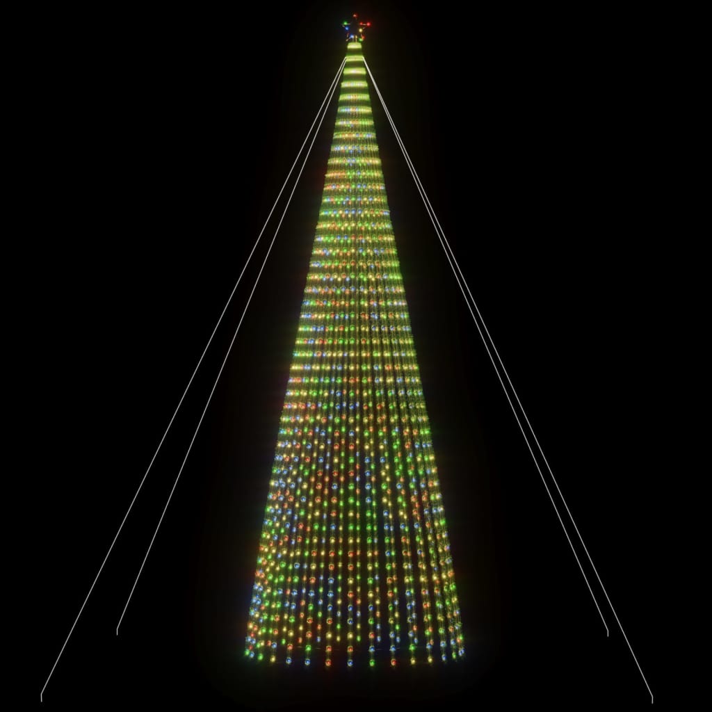 VidaXL Lichtkegel 1544 mehrfarbige LEDs 500 cm