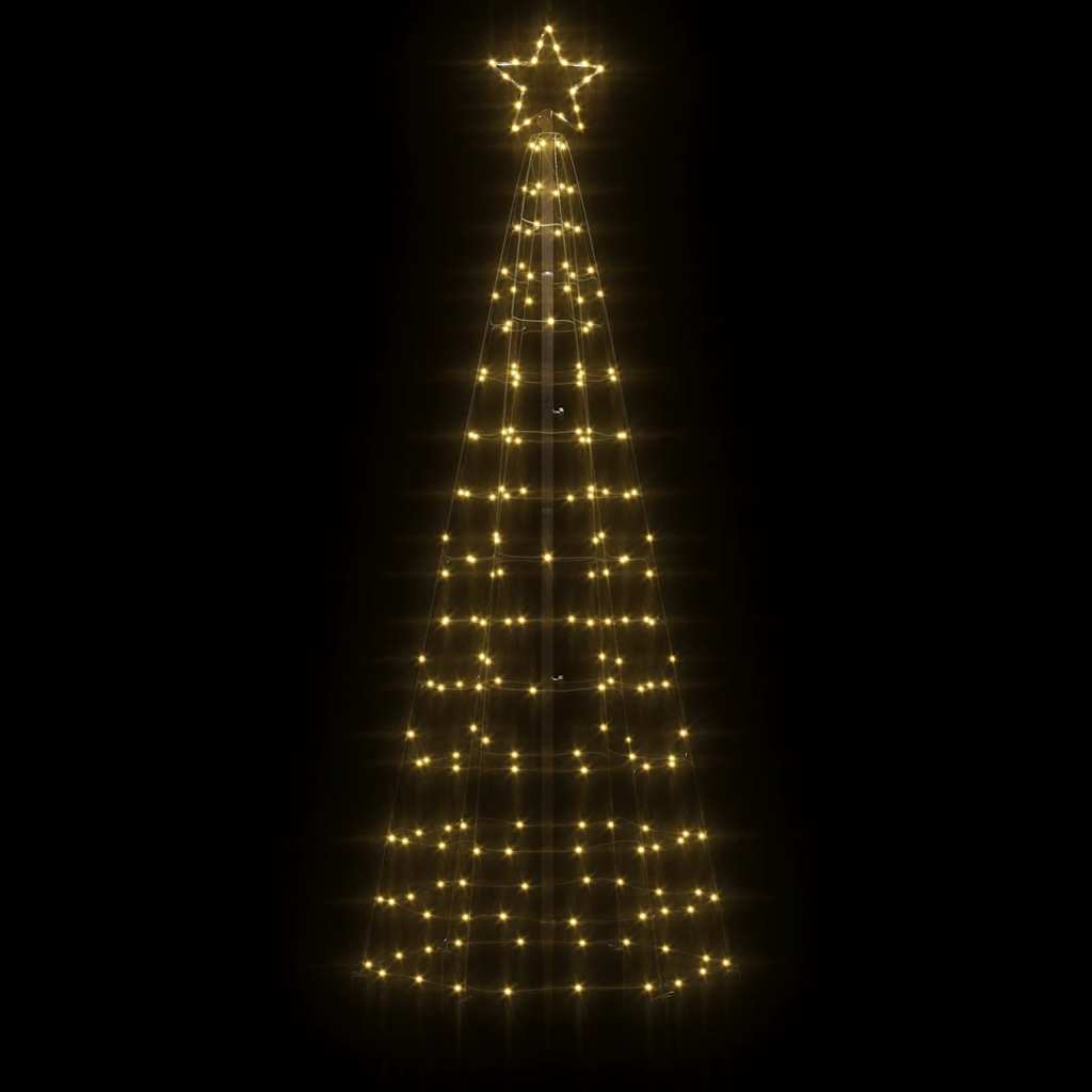 VidaXL LED-Weihnachtsbaum mit Spießen 220 LEDs warmweiß 180 cm