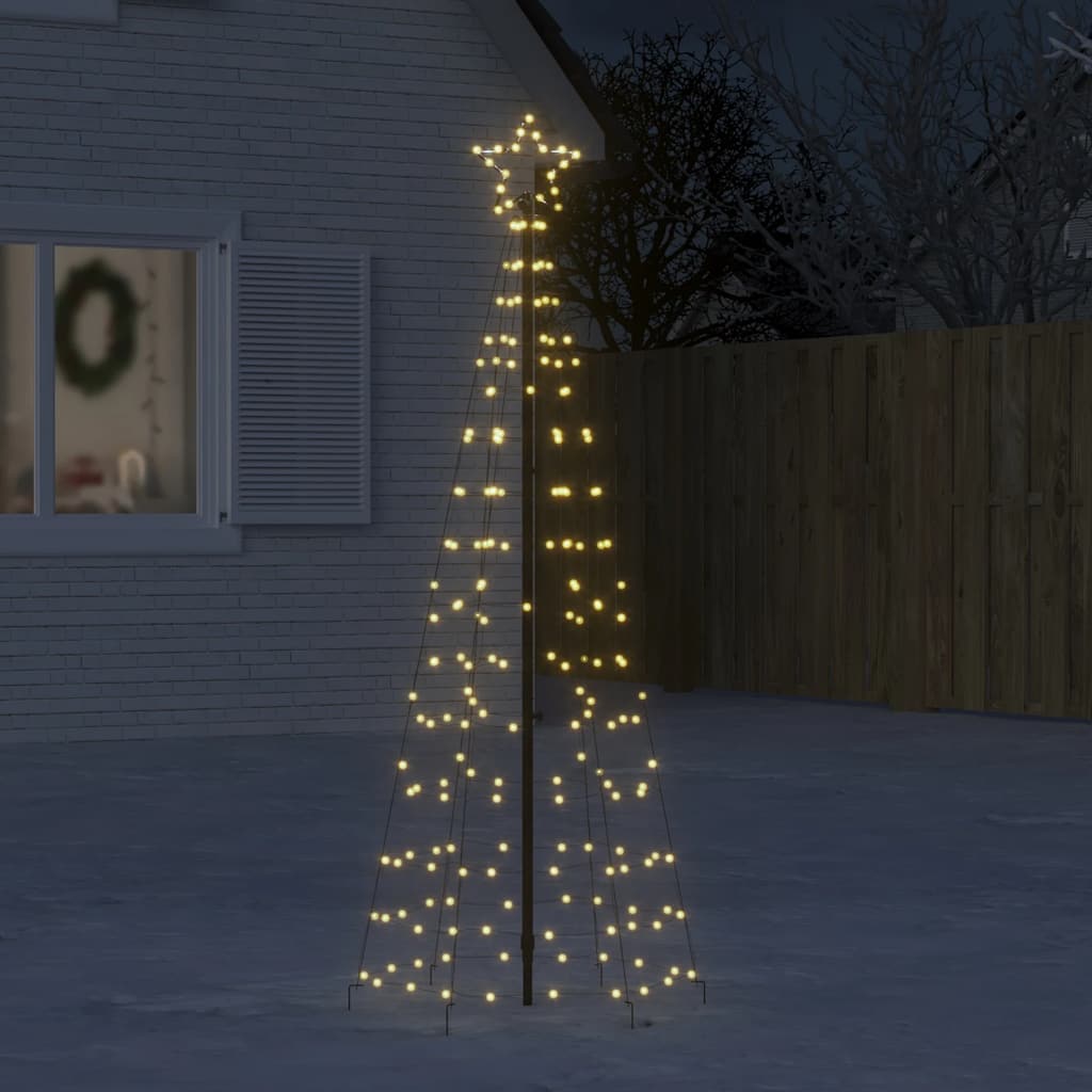 VidaXL LED-Weihnachtsbaum mit Spießen 220 LEDs warmweiß 180 cm