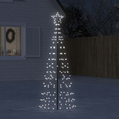 VidaXL Lichtkegel mit Erdspießen 220 kaltweiße LEDs 180 cm