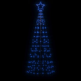 VidaXL Lichtkegel mit Erdspießen 220 blaue LEDs 180 cm