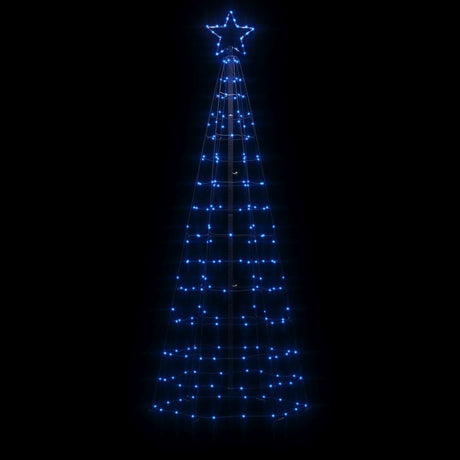 VidaXL Lichtkegel mit Erdspießen 220 blaue LEDs 180 cm
