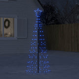 VidaXL Lichtkegel mit Erdspießen 220 blaue LEDs 180 cm
