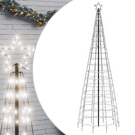 VidaXL LED-Weihnachtsbaum mit Spitzen 570 LEDs kaltweiß 300 cm