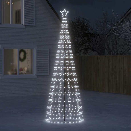 VidaXL LED-Weihnachtsbaum mit Spitzen 570 LEDs kaltweiß 300 cm