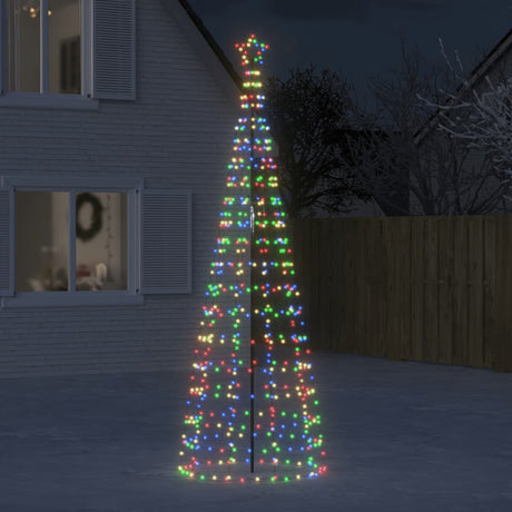 VidaXL LED-Weihnachtsbaum mit Spitzen 570 LEDs bunt 300 cm