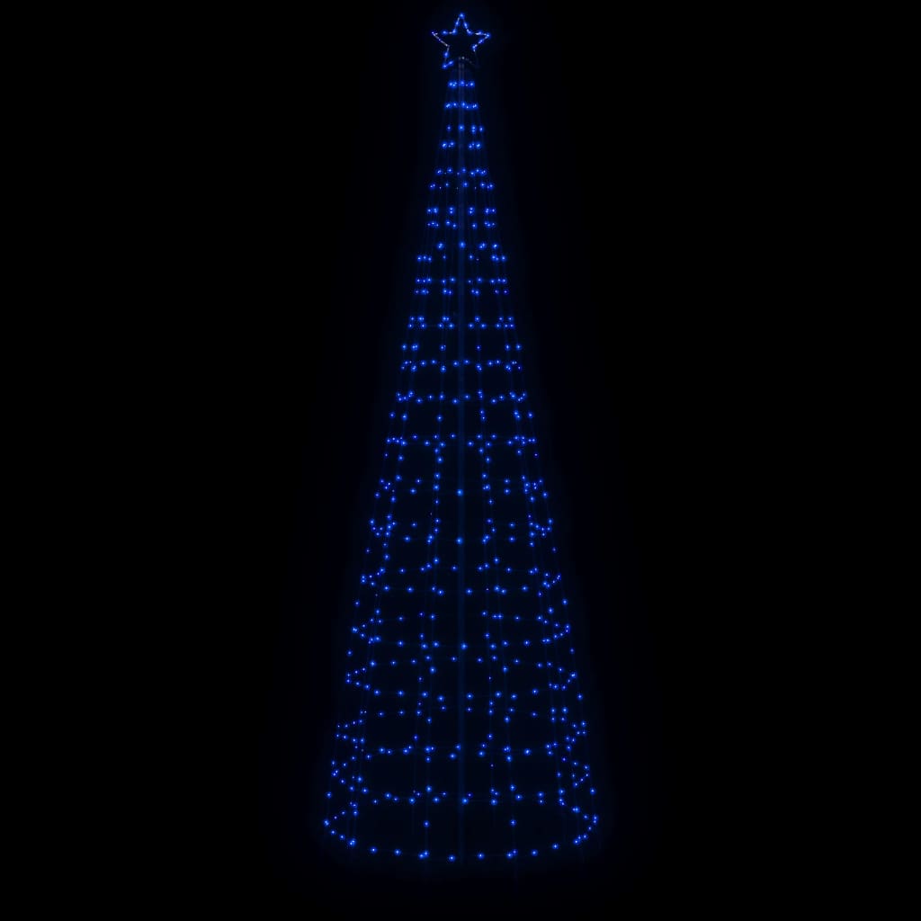 VidaXL Lichtkegel mit Erdspießen 570 blaue LEDs 300 cm