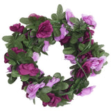 VidaXL Weihnachtsgirlanden mit Blumen 6 Stück 250 cm Frühling Hellviolett