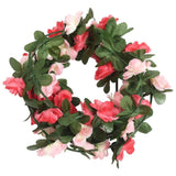 Vidaxl Christmas Garlands With Flowers 6 St 250 cm Spring Rosé