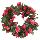 Vidaxx Weihnachtsgirlanden mit Blumen 6 Stück 250 cm Frühling rosa rot