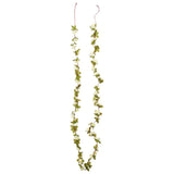 Vidaxx Weihnachtsgirlanden mit Blumen 6 Stück 250 cm weiß