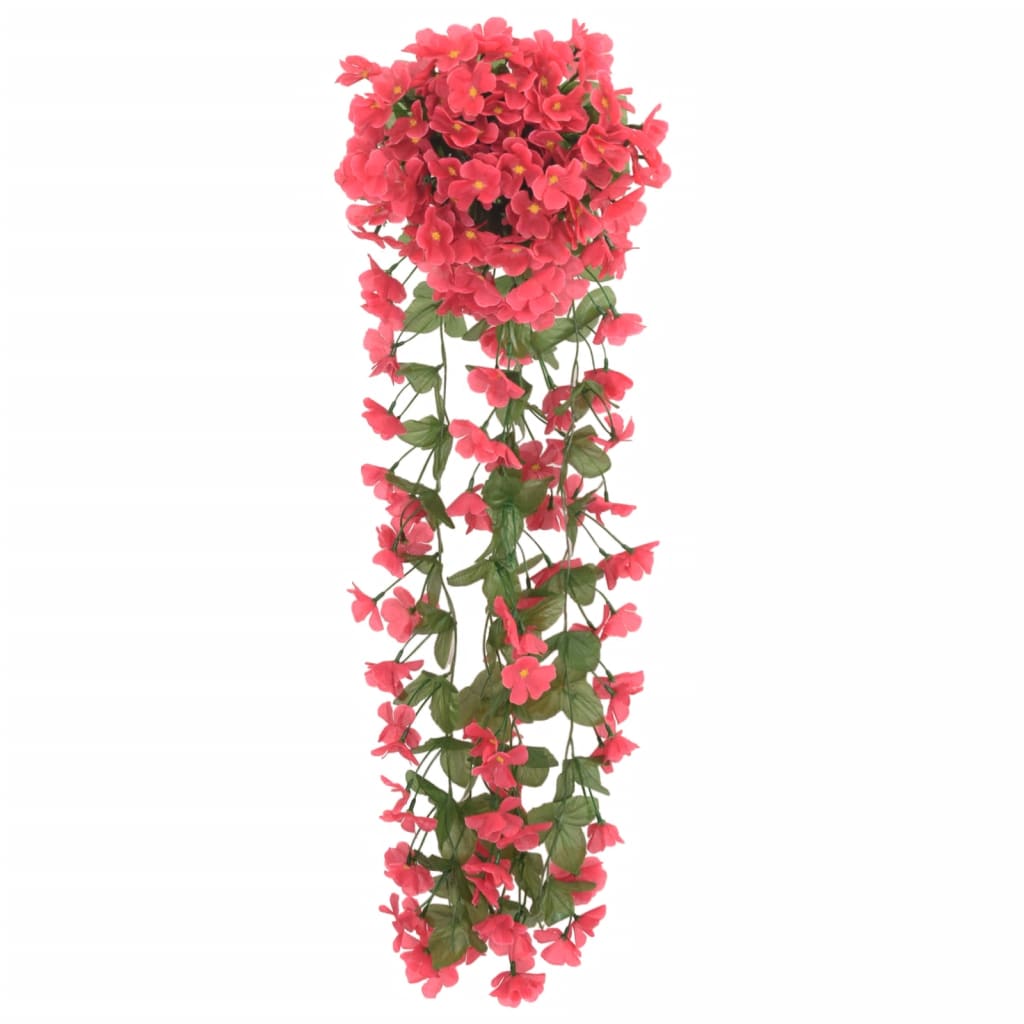 VidaXL Weihnachtsgirlanden mit Blumen 3 Stück 85 cm Rosa