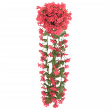 Vidaxl Garlands de Noël avec des fleurs 3 st 85 cm Rosé