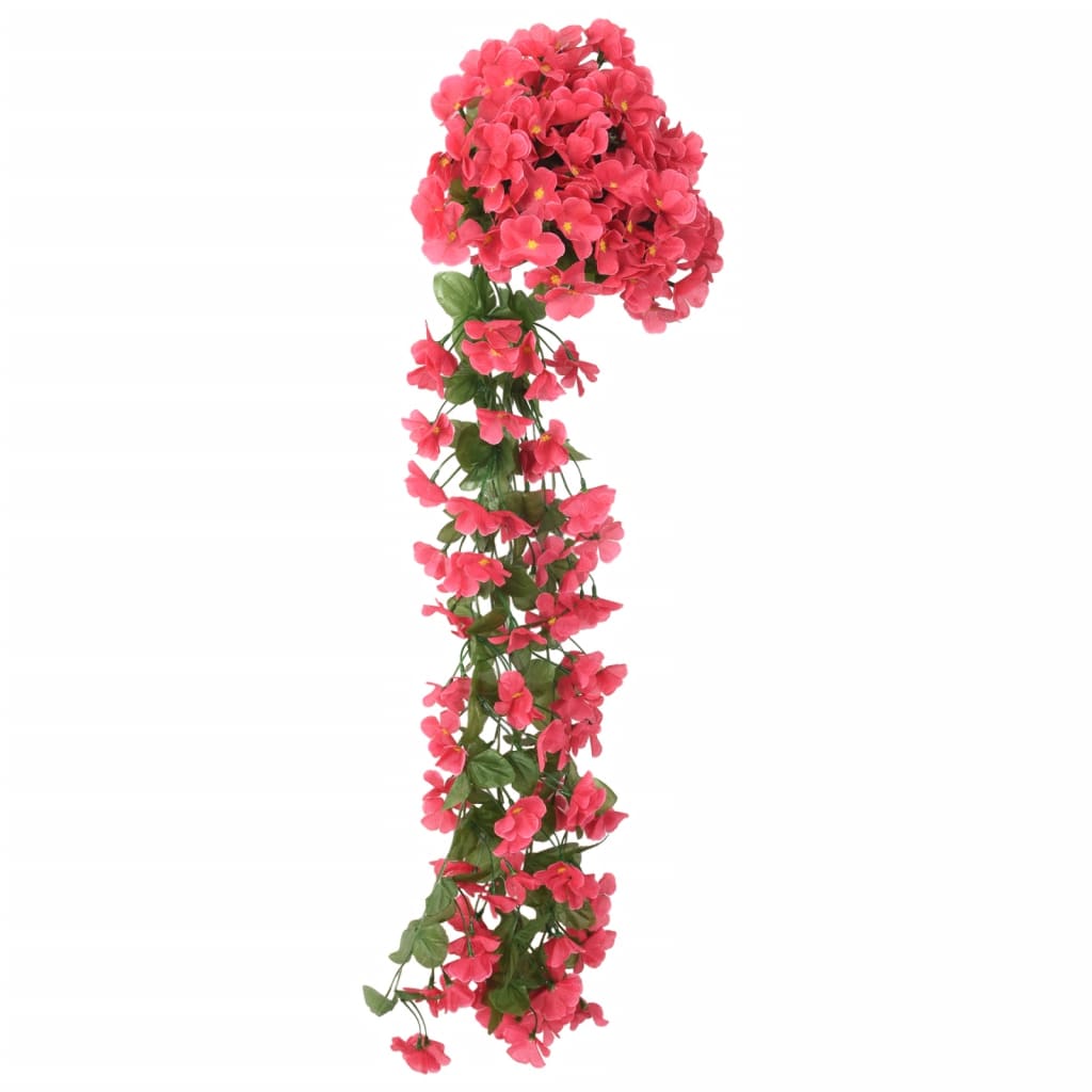 VidaXL Weihnachtsgirlanden mit Blumen 3 Stück 85 cm Rosa