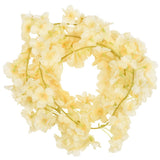 VidaXL Weihnachtsgirlanden mit Blumen 6 Stück 180 cm Champagnerfarben