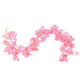 Vidaxl Garlands de Noël avec des fleurs 6 st 180 cm rose foncé