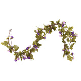 Vidaxl Christmas garlands with flowers 6 st 215 cm light purple