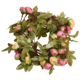 VidaXL Weihnachtsgirlanden mit Blumen 6 Stück 215 cm Rosa