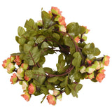 Vidaxl Christmas garlands with flowers 6 st 215 cm Sunrise red