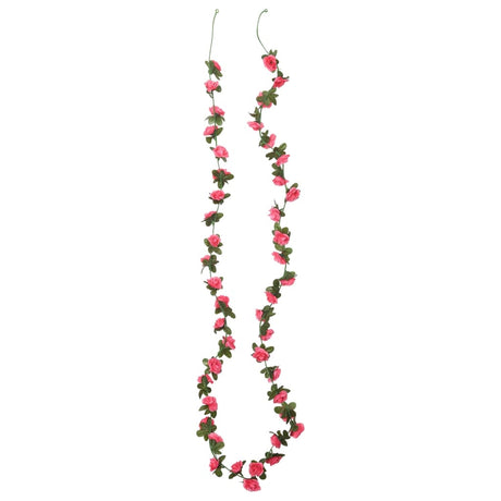 Vidaxx Blumengirlanden 6 Stück 240 cm rot rosa