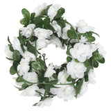 Vidaxx Weihnachtsgirlanden mit Blumen 6 Stück 240 cm weiß