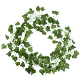 VidaXL Weihnachtsgirlanden Efeu 12 Stk. 200 cm Grün