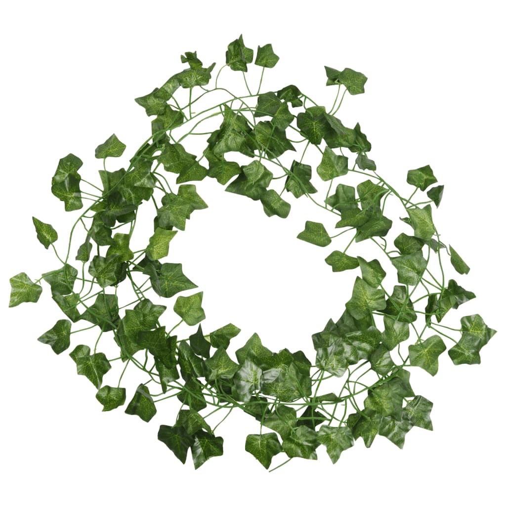 Vidaxl Garlands de Noël Ivy 24 st 200 cm vert