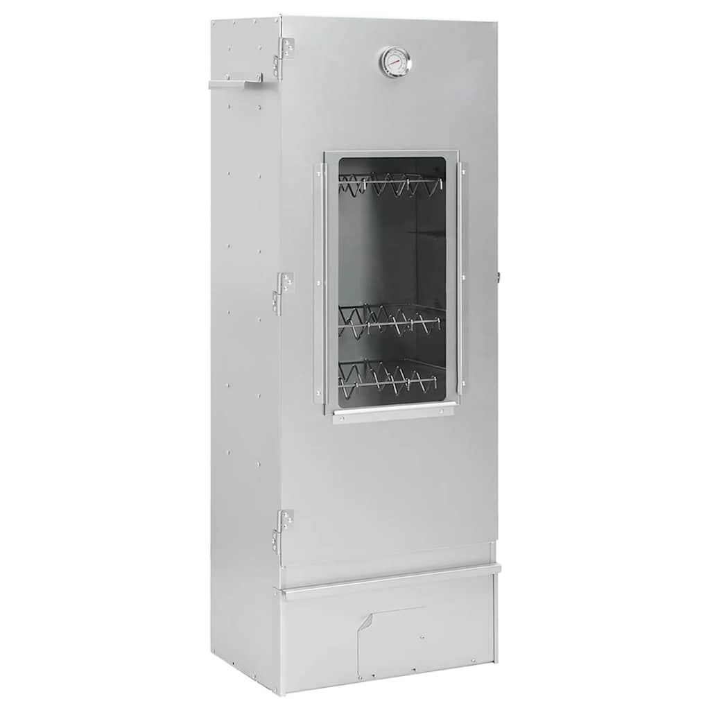 Vidaxl bbq-rookoven met koude rookgenerator gegalvaniseerd staal