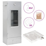Vidaxl bbq-rookoven met koude rookgenerator gegalvaniseerd staal