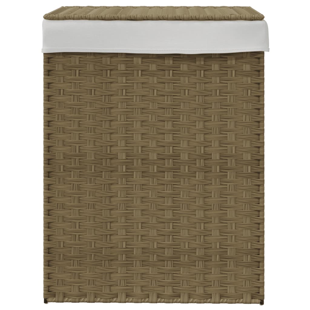 VIDAXL LAUNUNDRY BASK S víkem 46x33X60 cm Poly Rattan