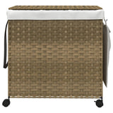 Vidaxl laundry basket on wheels 60x35x60.5 cm Rattan