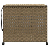 Vidaxl Waschkorb auf Rädern 66x35x60 cm Rattan
