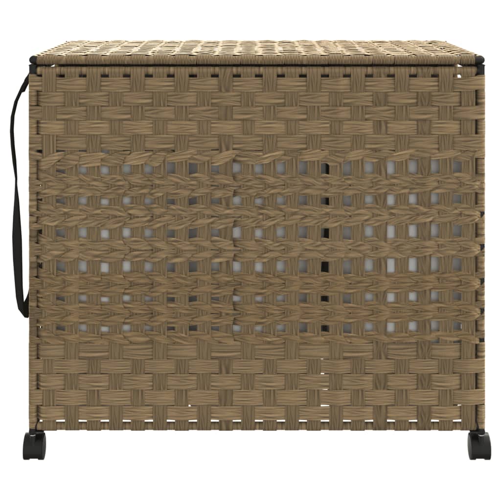 Košík na prádlo Vidaxl na kolech 66x35x60 cm Rattan