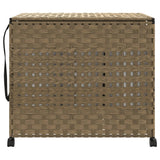 Canasta de lavandería Vidaxl sobre ruedas 66x35x60 cm rattan