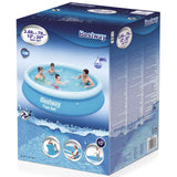 Bestway Fast Set Swimming Pool Uppblåsbar runt 366x76 cm 57273