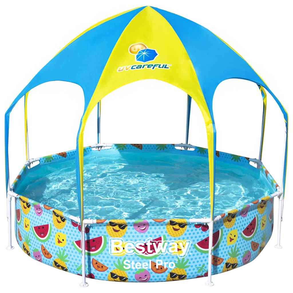 Bestway Steel Pro Kinderbecken UV-Schutz oberirdisch 244x51 cm