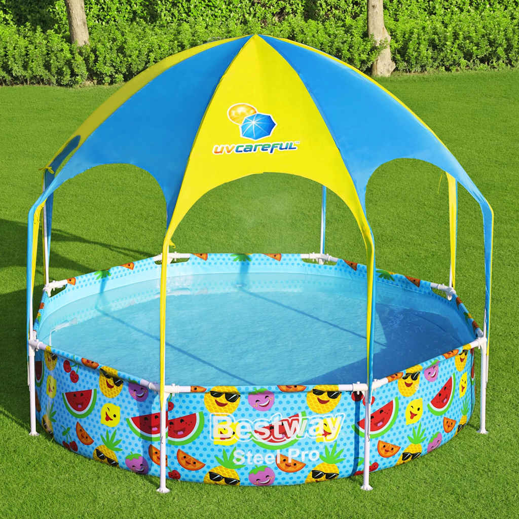 Bestway Steel Pro Children's Pool UV försiktigt över marken 244x51 cm