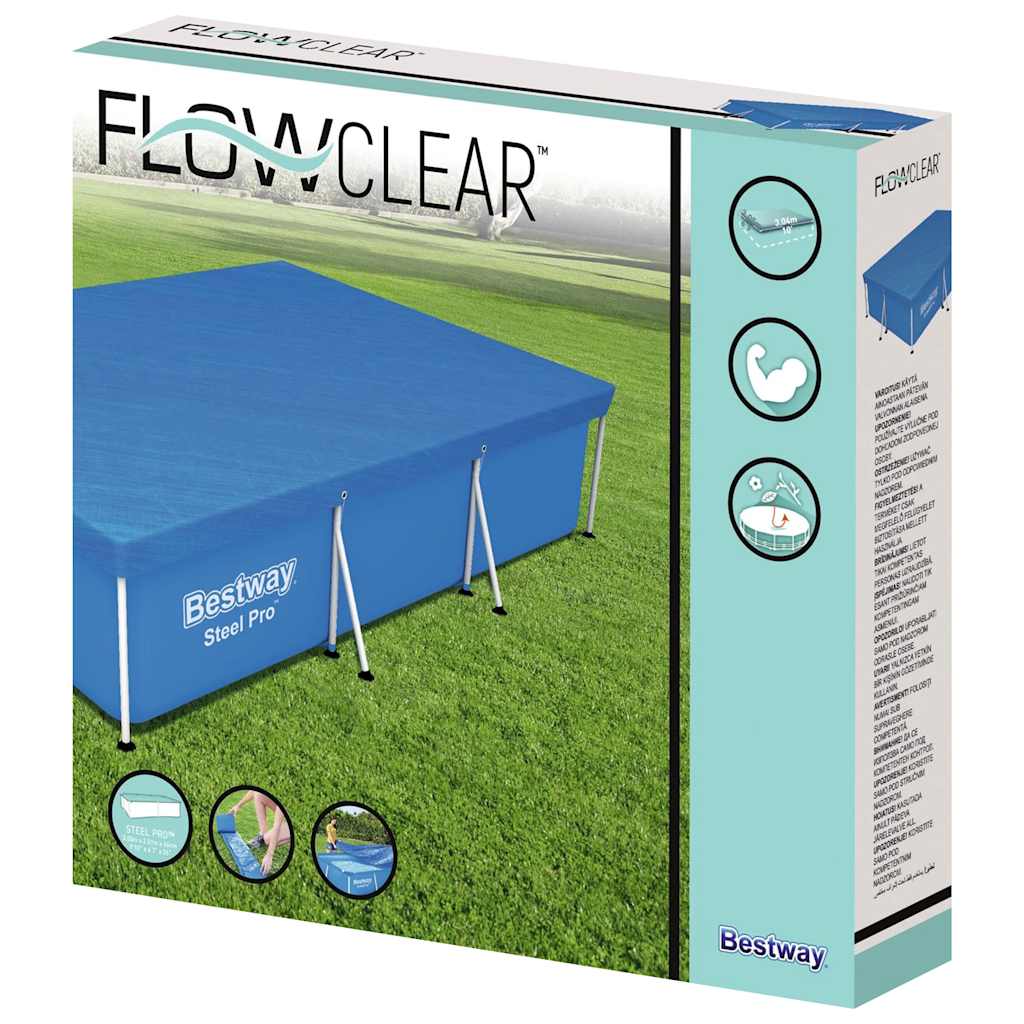 Copertina di piscina per nuoto a flusso bestway 304x205x66 cm