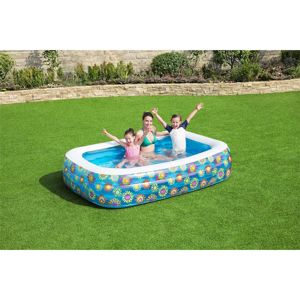 Bestway aufblasbares Kinderbecken 229x152x56 cm blau