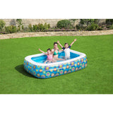 Bestway aufblasbares Kinderbecken 229x152x56 cm blau