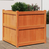 Vidaxx Pflanzgefäß 70x70x70 cm massives Kiefernholz, braun gewaschen